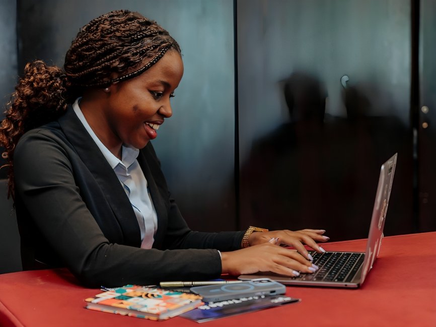 Philipina Chezue smiling at work